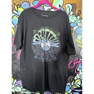 Led Zeppelin Established 1968 Tee T-Shirt, Black, Large